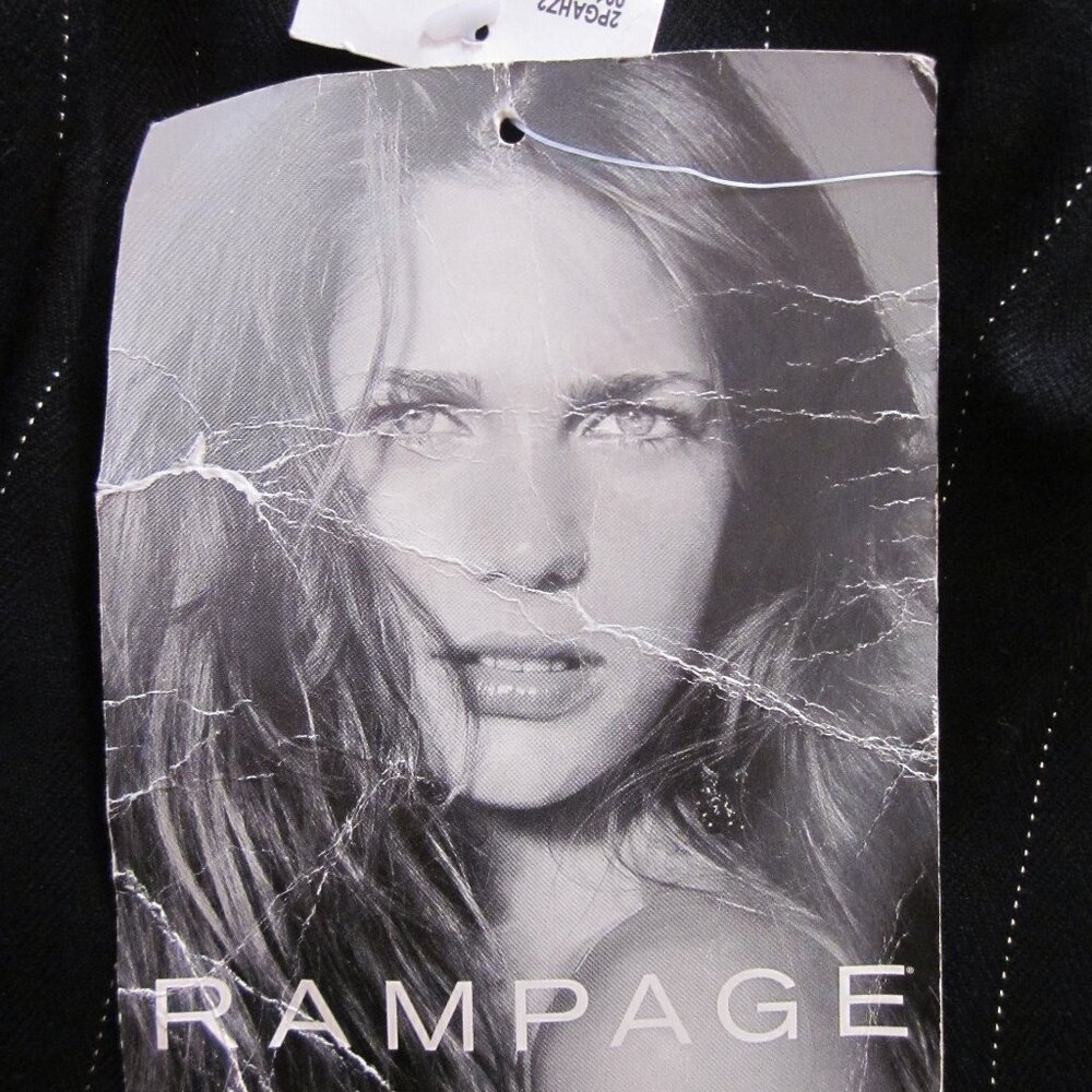NWT Rampage Pinstripe and Lace Top - Jr's sz L - Picture 8 of 12
